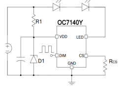 PWM 调光的线性降压 LED 恒流驱动器OC7140Y 耐压60V 1.5A