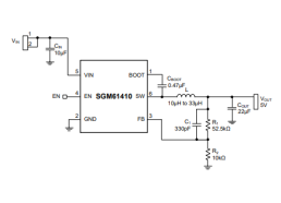 圣邦微车规级 600mA、42V 同步降压转换器 SGM61410Q SGM61410XN6G/TR